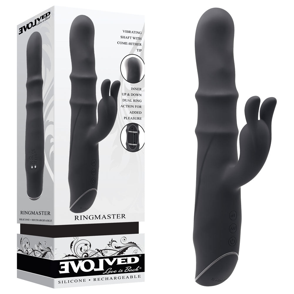 Evolved RINGMASTER USB Rechargeable Rabbit Vibrator 23.1cm Evolved