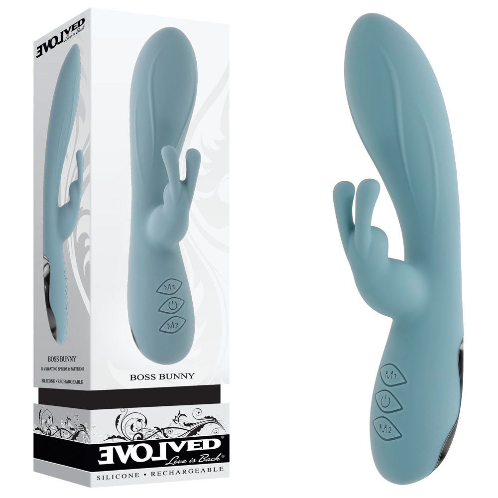 Evolved BOSS BUNNY USB Rechargeable Rabbit Vibrator 20.1cm Evolved
