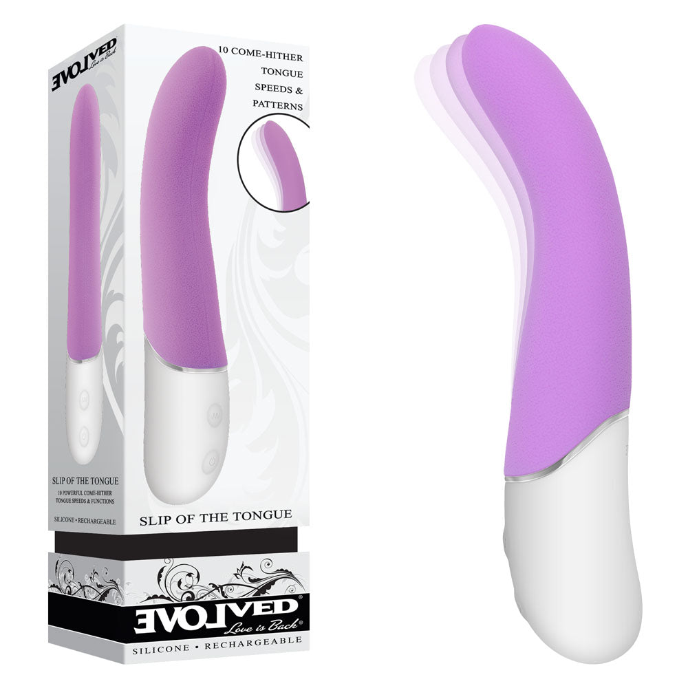 Evolved SLIP OF THE TONGUE USB Rechargeable Flicking Tongue Vibrator 21.1cm Evolved
