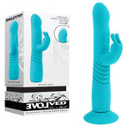 Evolved BUNNY HOP USB Rechargeable Thrusting Rabbit Vibrator With Suction Base 25.1cm Evolved