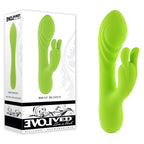 Evolved BRAT BUNNY USB Rechargeable Rabbit Vibrator 16.2cm Green