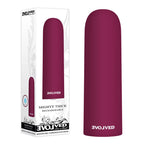 Evolved Mighty Thick USB Rechargeable Bullet Vibrator Burgundy Red Evolved
