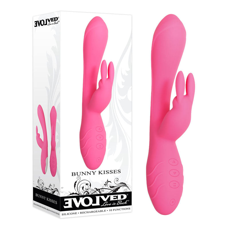 Evolved Bunny Kisses USB Rechargeable Rabbit Vibrator 20cm Evolved