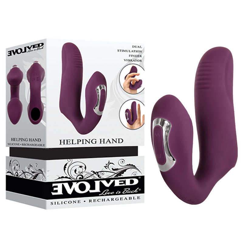 Evolved Helping Hand USB Rechargeable Dual Finger Stimulator Evolved