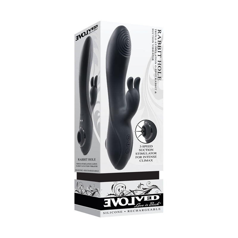 Evolved RABBIT HOLE USB Rechargeable Rabbit Vibrator 21.2cm Evolved