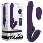 Evolved 2 BECOME 1 - Purple 23.5 cm USB Rechargeable Strapless Strap-On with Remote Evolved