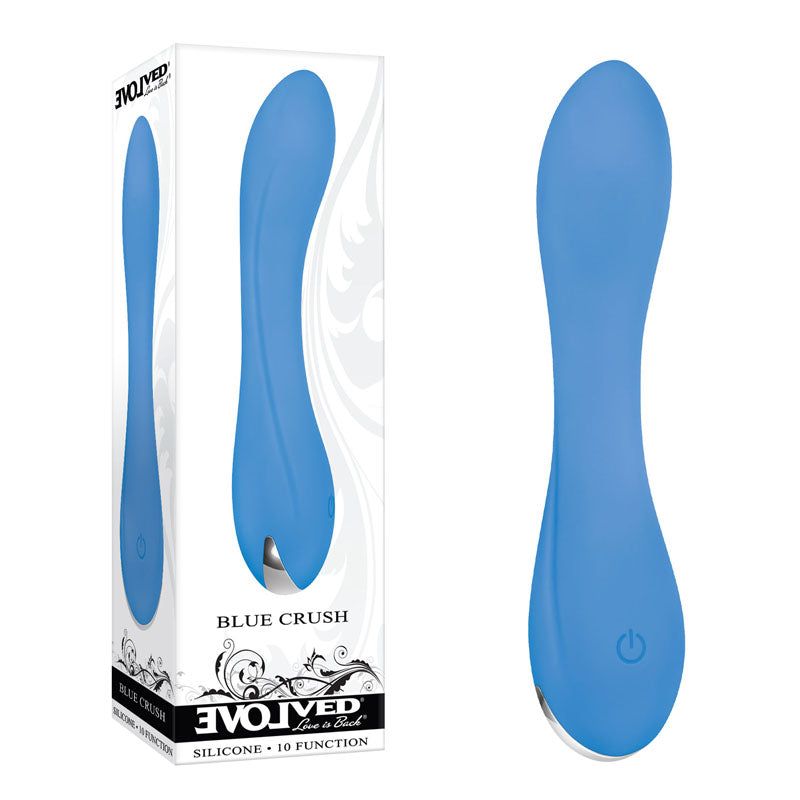 Evolved BLUE CRUSH USB Rechargeable Mini Vibrator 12cm Evolved