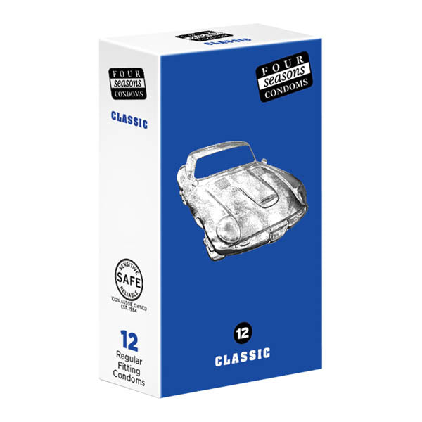 Four Seasons Regular Condoms Regular Fit Lubricated Condoms 12 Pack Four Seasons