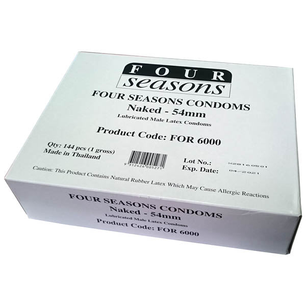 Four Seasons Naked Classic Condoms Bulk Box Of 144 Four Seasons