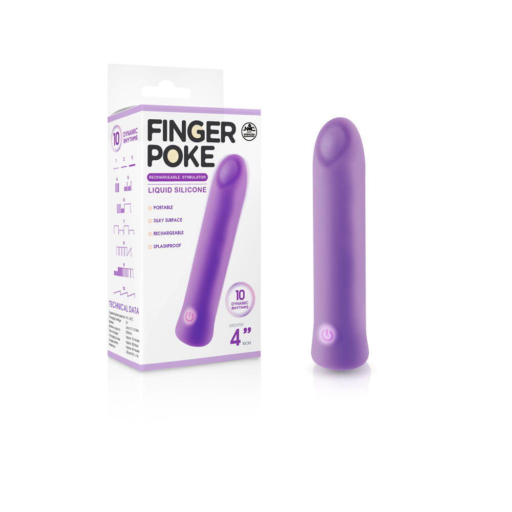 Excellent Power Finger Poke USB Rechargeable Bullet Vibrator 10cm