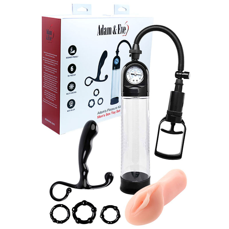 Adam & Eve ADAMS PLEASURE KIT Male Kit 6 Piece Set Adam & Eve