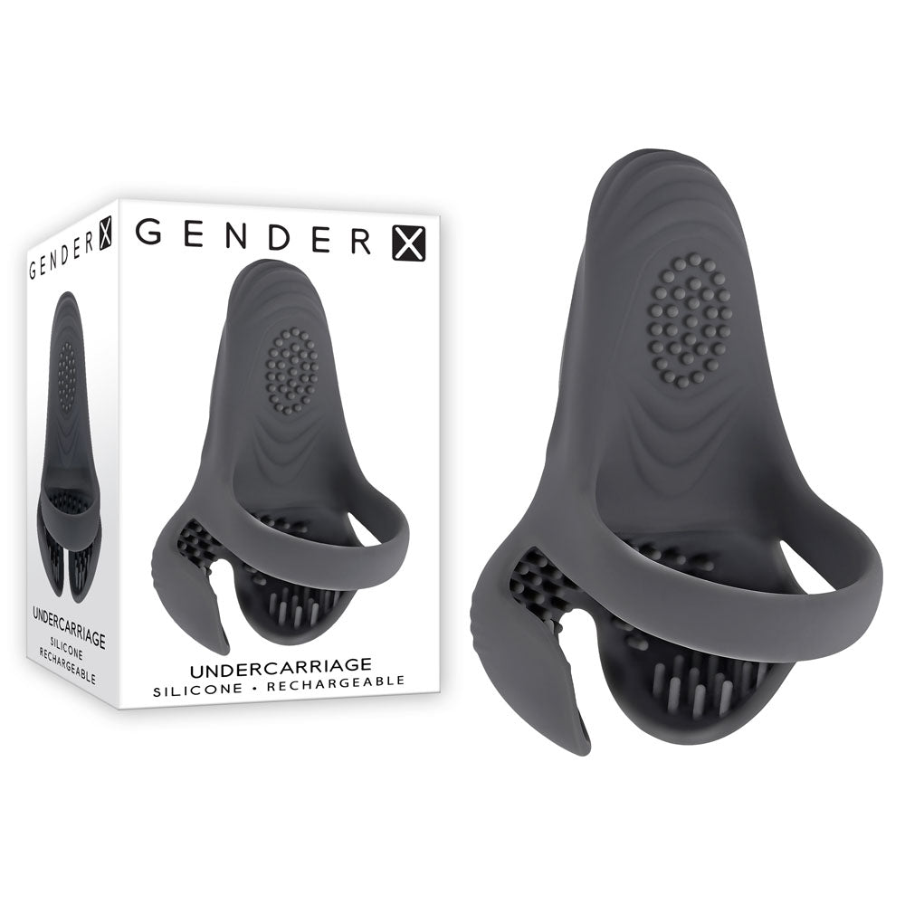 Gender X UNDERCARRIAGE USB Rechargeable Vibrating Ring Grey Gender X