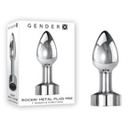 Gender X ROCKIN METAL PLUG MINI USB Rechargeable Vibrating Mini Butt Plug Gender X