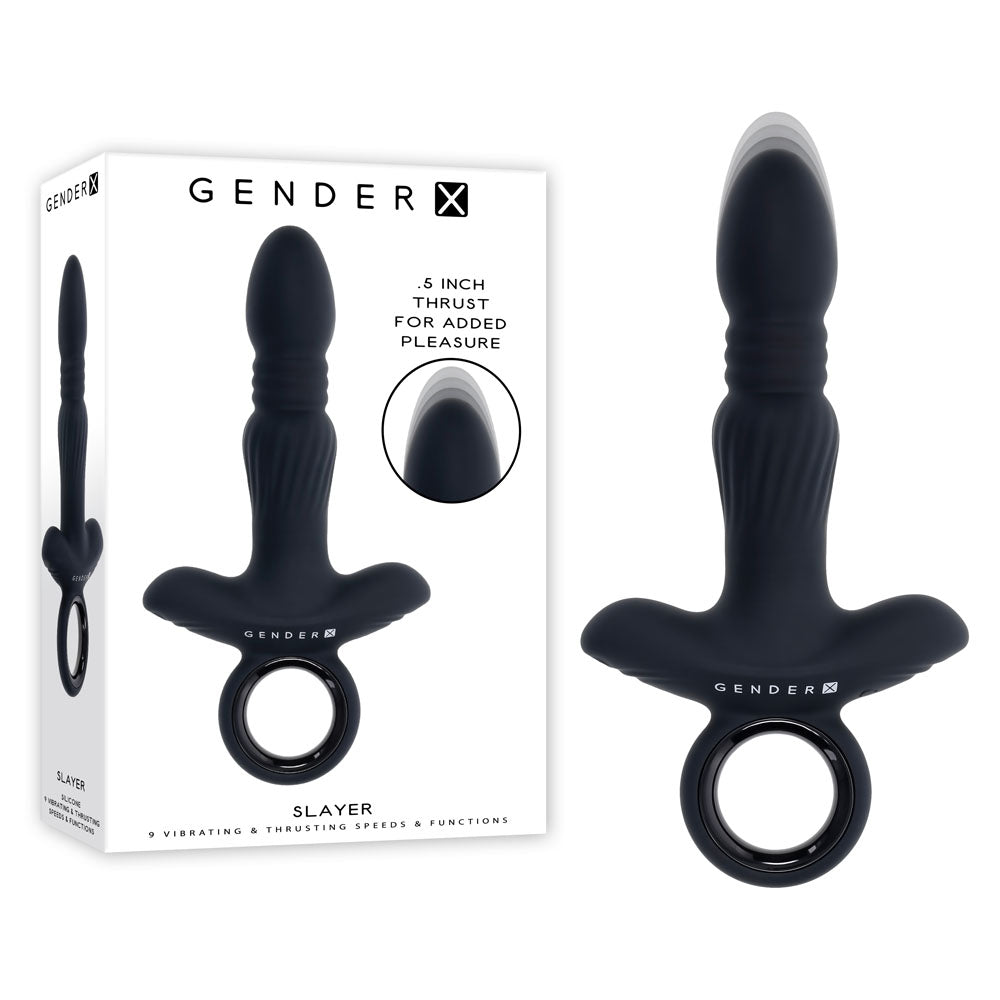 Gender X SLAYER USB Rechargeable Thrusting Vibrating Butt Plug Gender X