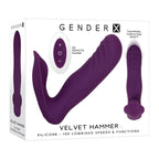 Gender X VELVET HAMMER USB Rechargeable Wearable Vibe With Remote Gender X