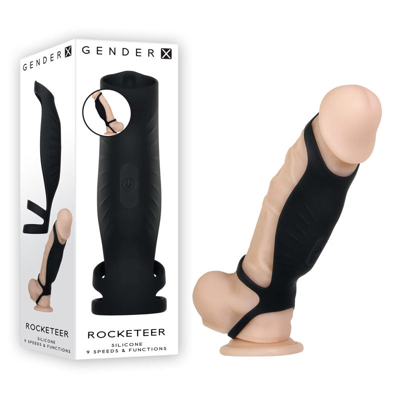 Gender X ROCKETEER USB Rechargeable Vibrating Penis Sleeve Gender X