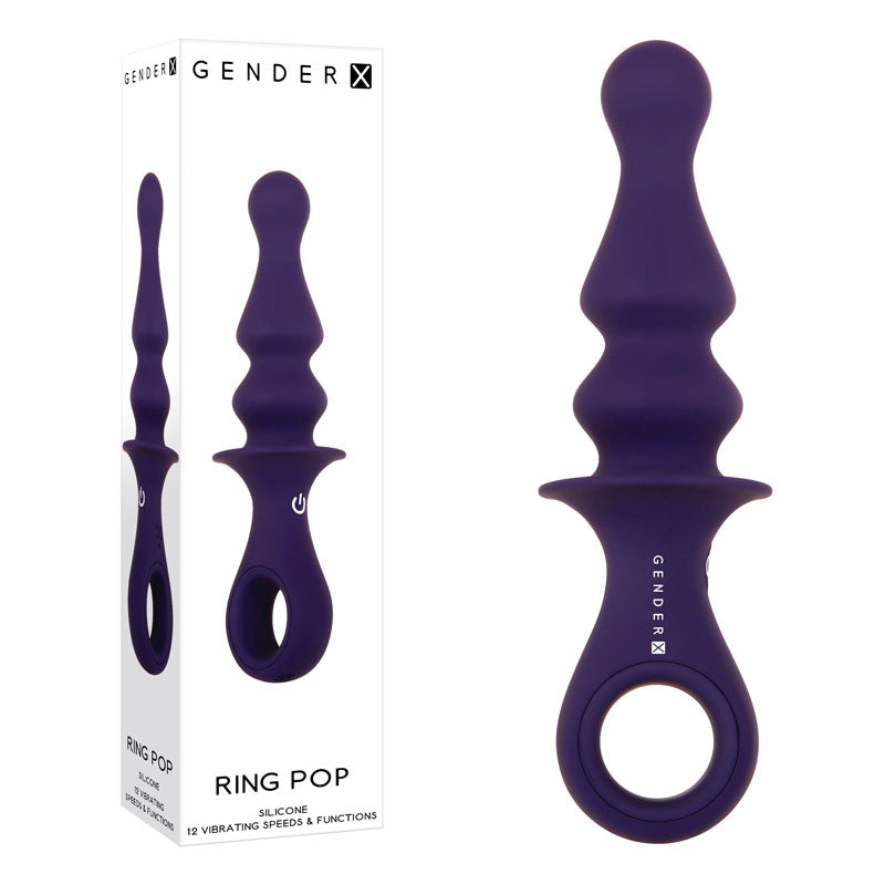 Gender X RING POP USB Rechargeable Vibrating Anal Plug Gender X
