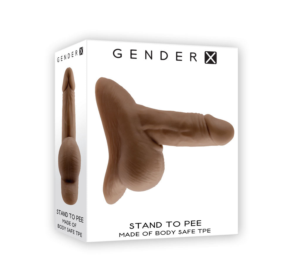 Gender X STAND TO PEE Dark Realistic Stand To Pee Funnel Brown Gender X