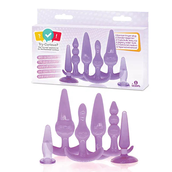 Icon Brands Try Curious Anal Plug Kit Icon Brands