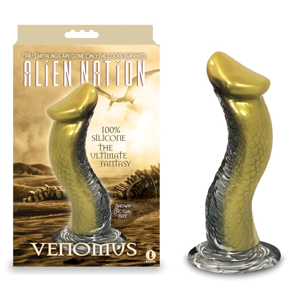 Icon Brands Alien Nation Venomus Snake Fantasy Dong 22.9cm Gold Icon Brands