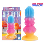 Icon Brands Alien Nation Sprite Glow in Dark Coloured Fantasy Anal Plug Icon Brands