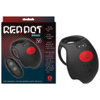 Icon Brands Red Dot Rings V3 USB Rechargeable Vibrating Cock Ring With Remote Black Icon Brands