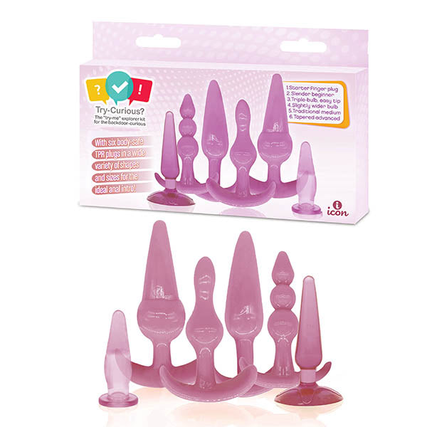 Icon Brands Try Curious Anal Plug Kit Icon Brands