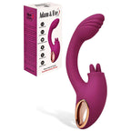 Adam & Eve ROSE GOLD CLIT TICKLER USB Rechargeable Rabbit Vibrator Adam & Eve