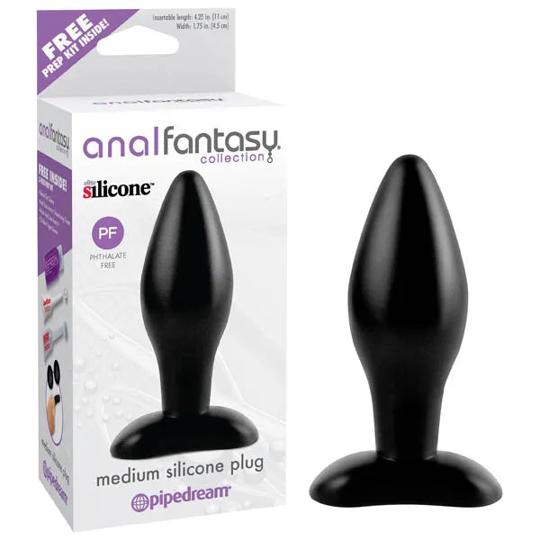 Pipedream Anal Fantasy Collection Silicone Butt Plug Black 3.5 Inch Pipedream