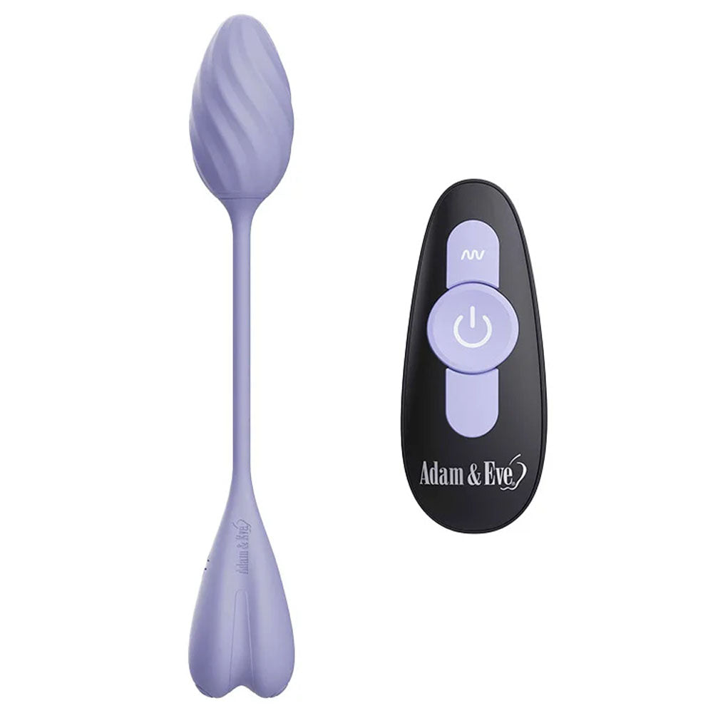 Adam & Eve SPIRAL LOVE USB Rechargeable Wearable Vibrating Egg With Wireless Remote Purple
