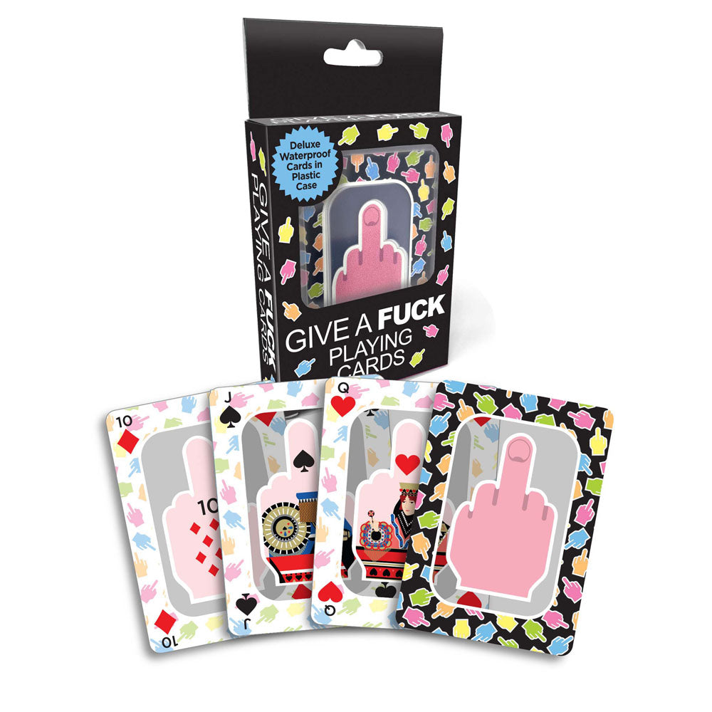 Little Genie Give A Fuck Waterproof Novelty Playing Cards