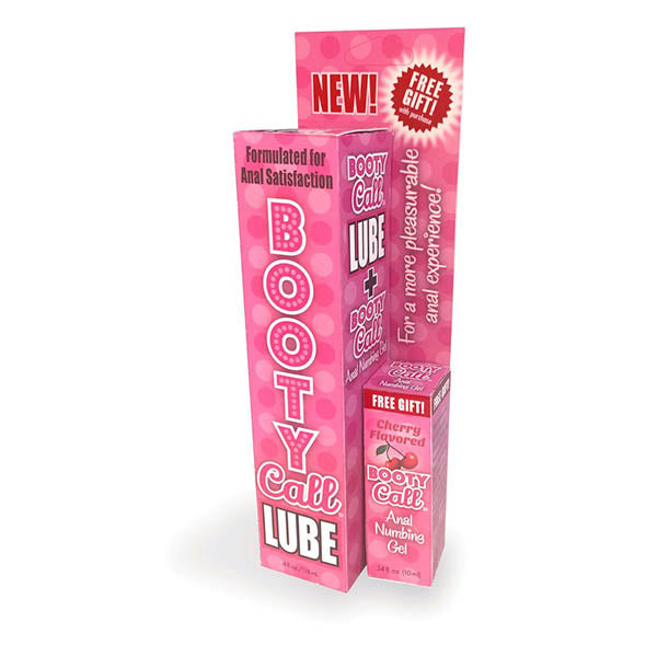 Little Genie Booty Call Lube Duo Anal Lubricant With 10ml Numbing Gel Little Genie