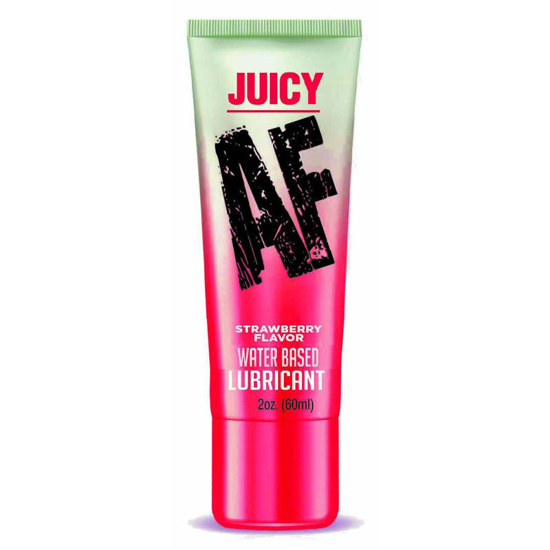 Little Genie Juicy AF Strawberry Flavoured Water Based Lubricant 60ml Tube Little Genie