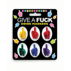 Little Genie Give A Fuck Novelty Drink Markers Set of 6