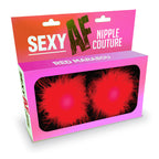 Little Genie Sexy AF Nipple Couture Marabou Reuseable Nipple Pasties