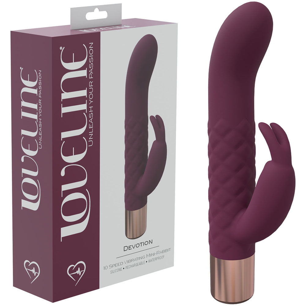 Shots Toys LOVELINE Devotion USB Rechargeable Rabbit Vibrator 14.2cm Shots Toys