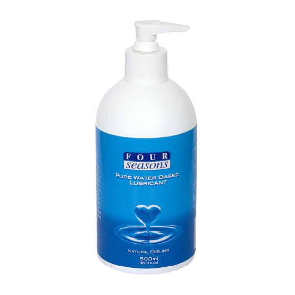 Four Seasons Personal Water Based Personal Lubricant 500ml Pump Pack Bottle Four Seasons
