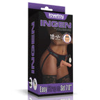 Ingen Vibrating Easy Strap-On Set - Flesh 17.8 cm (7'') Vibrating Strap-On Lovetoy