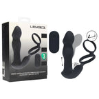 Shots Toys LEVELZ Remote Controlled Prostate Stimulator With Cock Ring Black