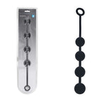 Shots Toys LEVELZ Round Silicone Anal Balls Beads 40mm Black Large