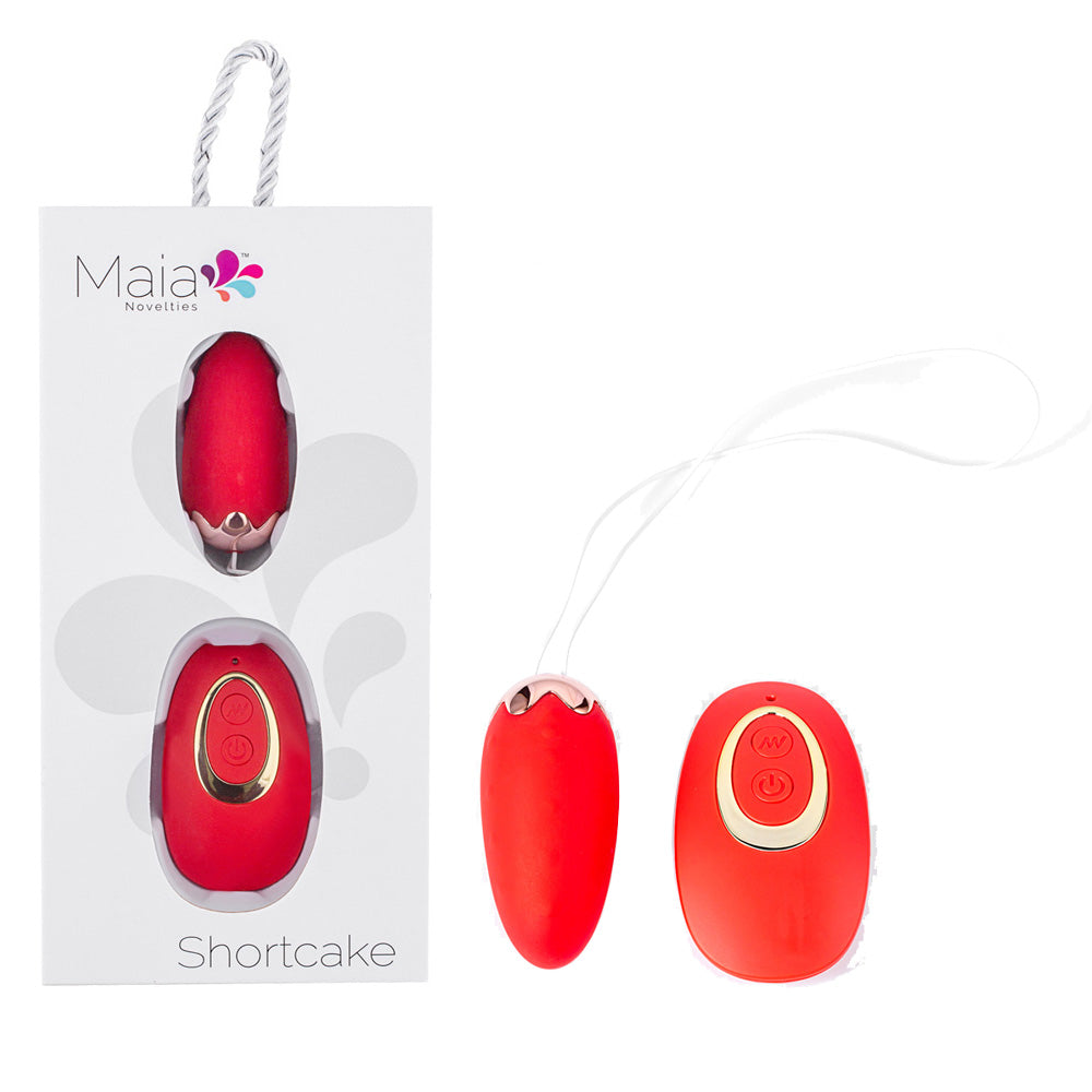 Maia SHORTCAKE USB Rechargeable Vibrating Egg Vibrator With Wireless Remote Maia Toys