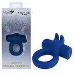Maia HUXLEY USB Rechargeable Strong Vibrating Cock Ring Blue