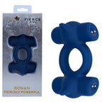 Maia RONAN USB Rechargeable Dual Vibrating Cock Ring Blue
