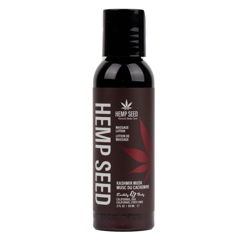Earthly Body Hemp Seed Massage Scented Lotion 59ml Bottle Earthly Body