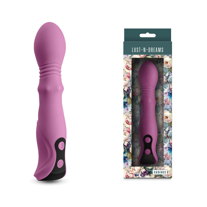NS Novelties Lust N Dreams Cadence Blush USB Rechargeable Thrusting & Sliding Vibrator NS Novelties