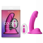 NS Novelties Colours Curve USB Rechargeable Vibrating Dildo With Wireless Remote 5 Inch