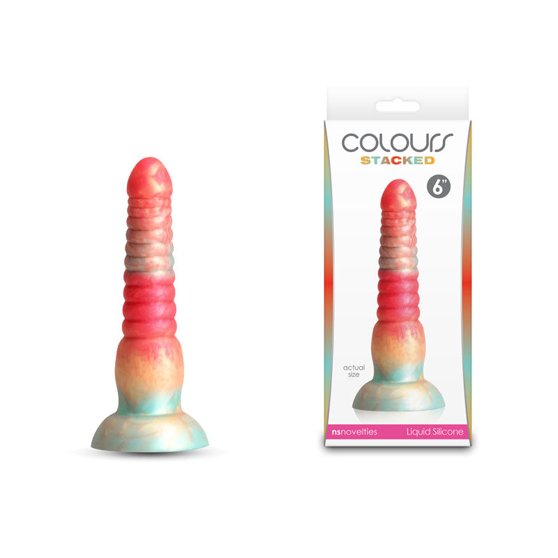 NS Novelties Colours Stacked Fantasy Dildo 6 Inch