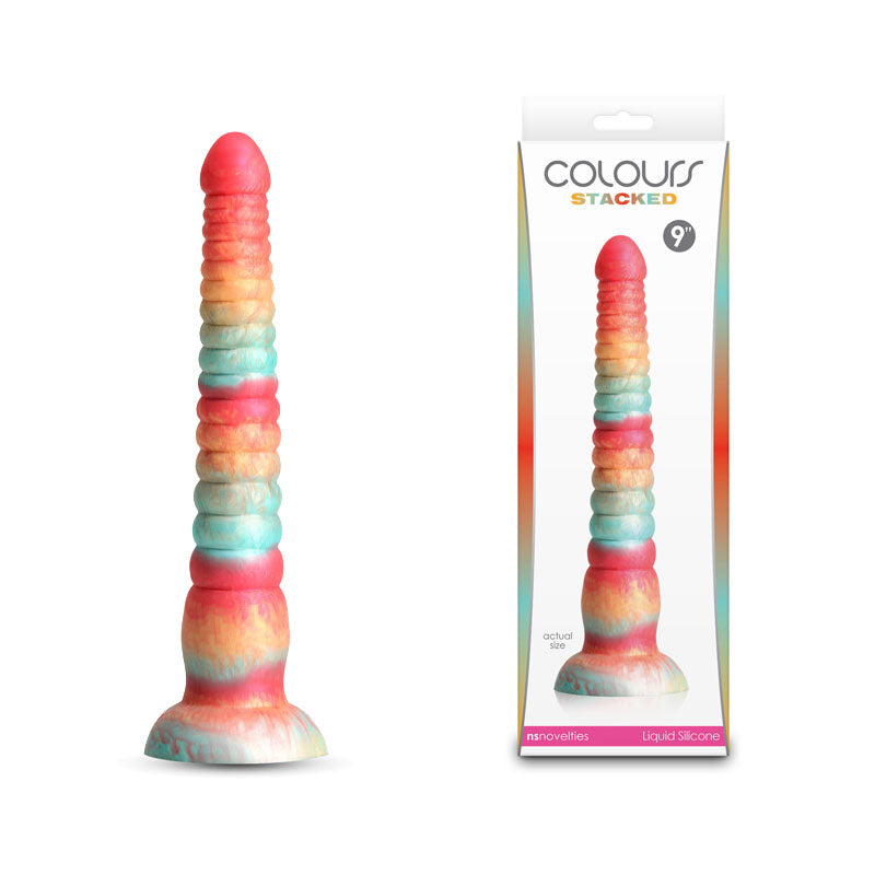 NS Novelties Colours Stacked Fantasy Dildo 9 Inch NS Novelties