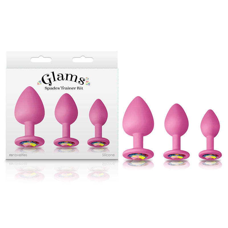 NS Novelties Glams Spades Trainer Kit With Gems Set Of 3 Sizes NS Novelties