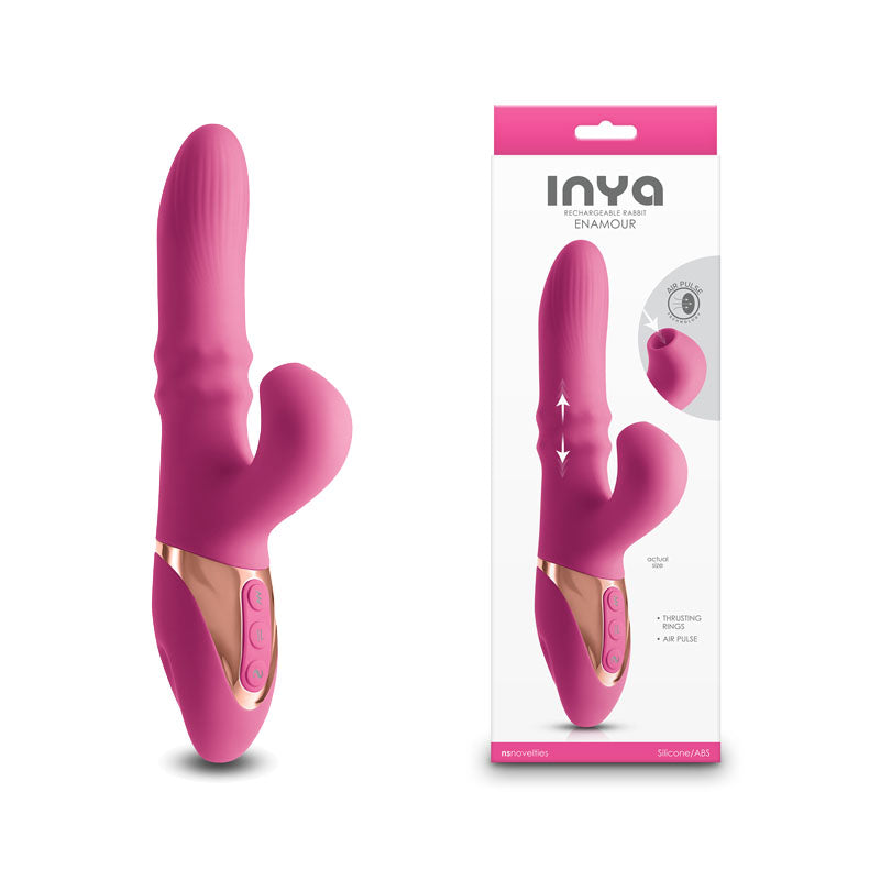 NS Novelties INYA Enamour USB Rechargeable Vibrator With Air Pulse 31.5cm NS Novelties